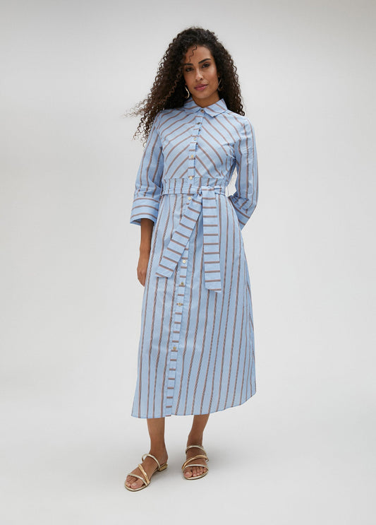 Long striped dress