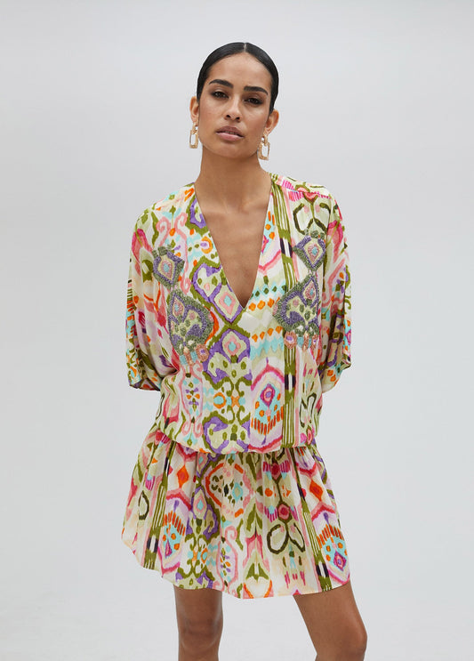 Short printed dress