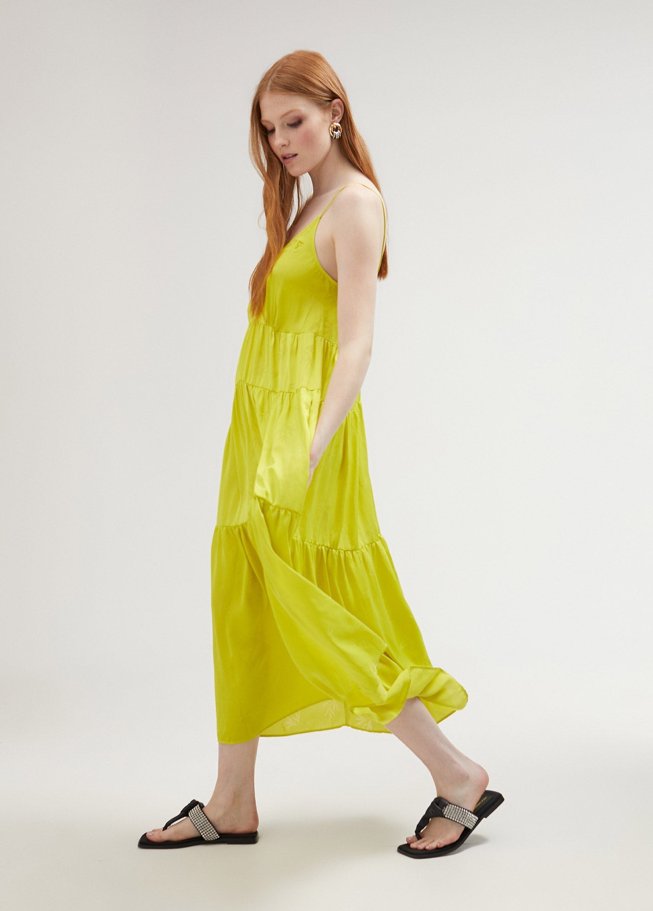 Ruffled strappy dress