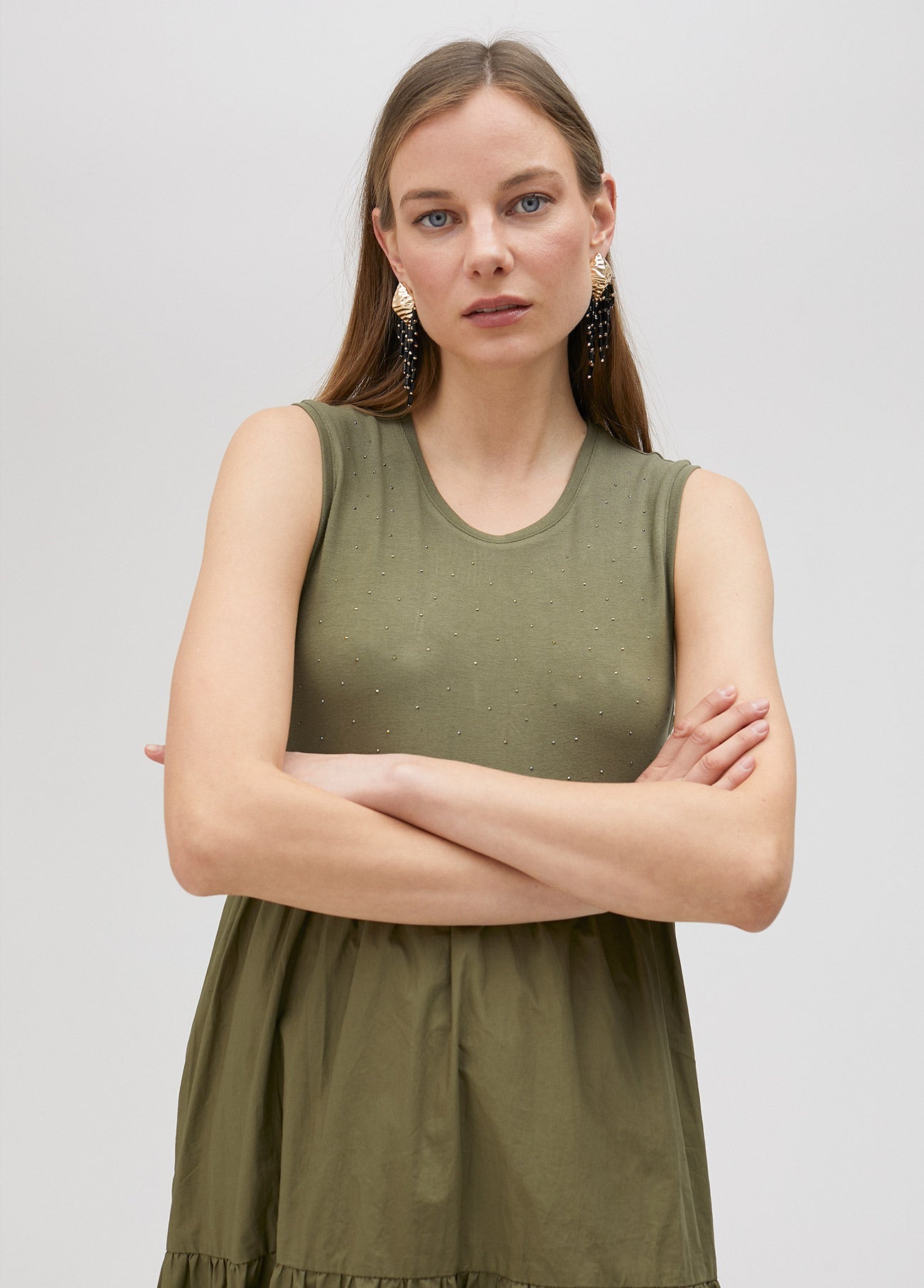 Long strappy dress