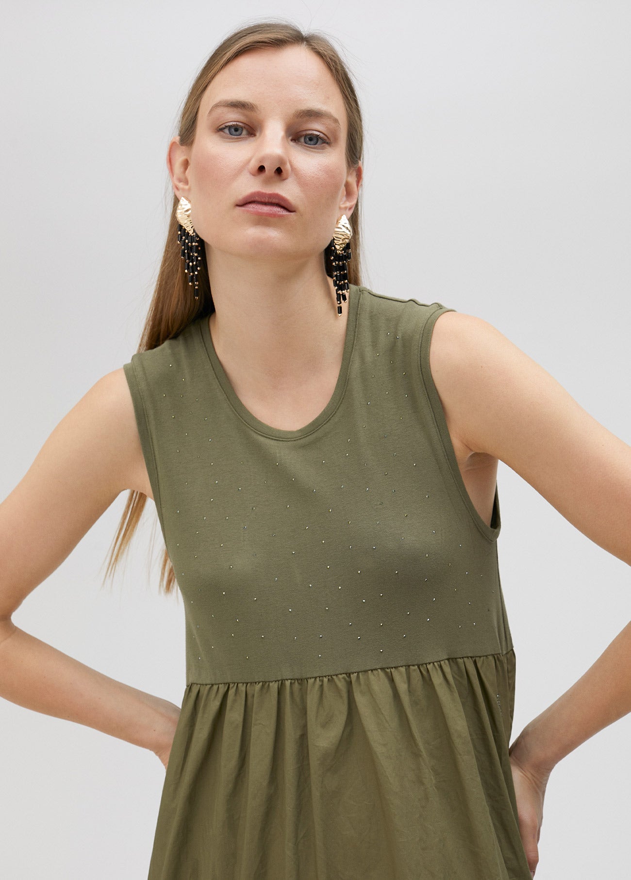 Long strappy dress