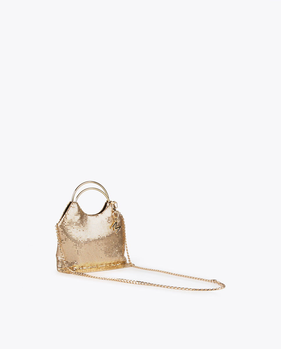 Gold evening bag