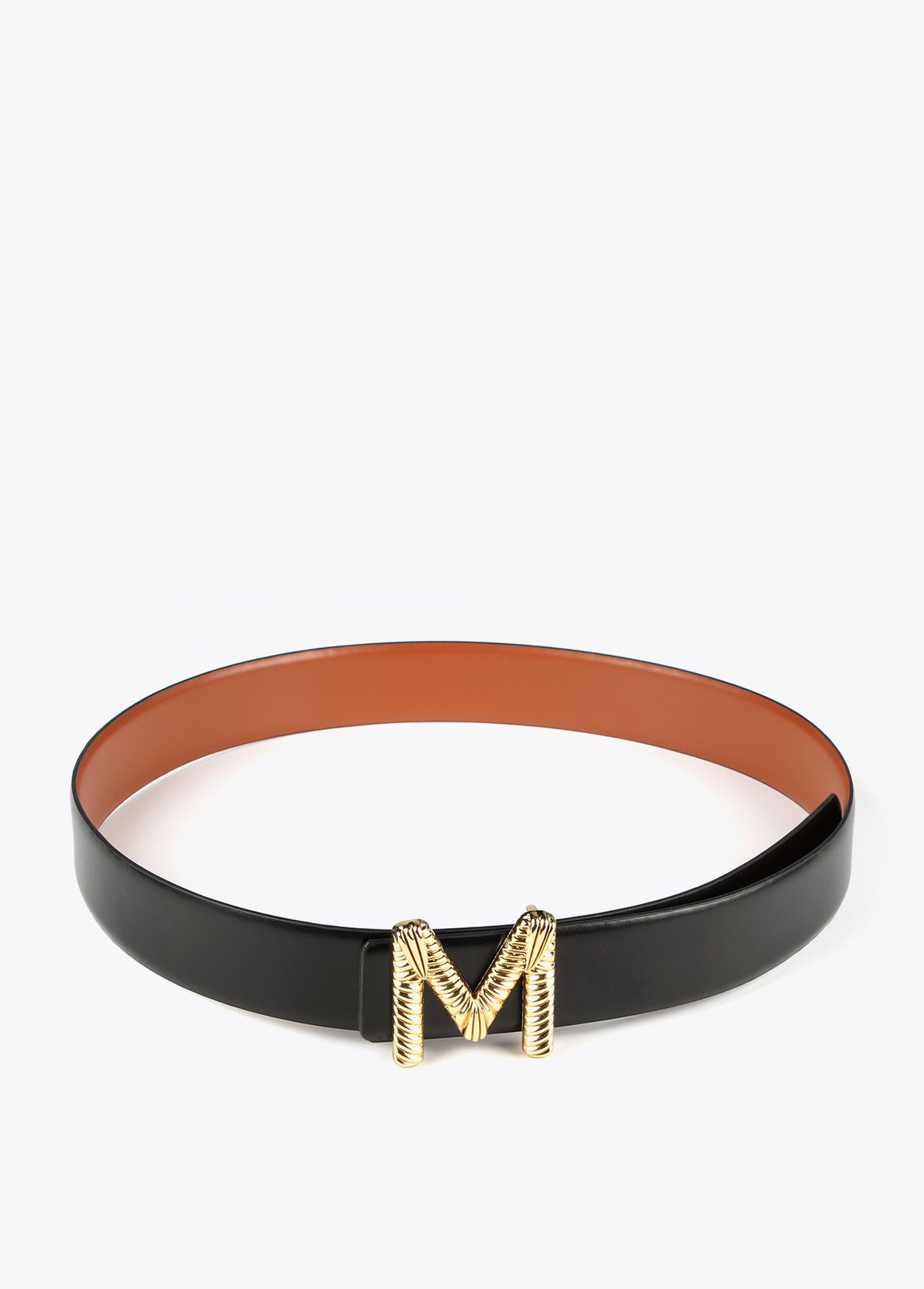 Reversible leather belt
