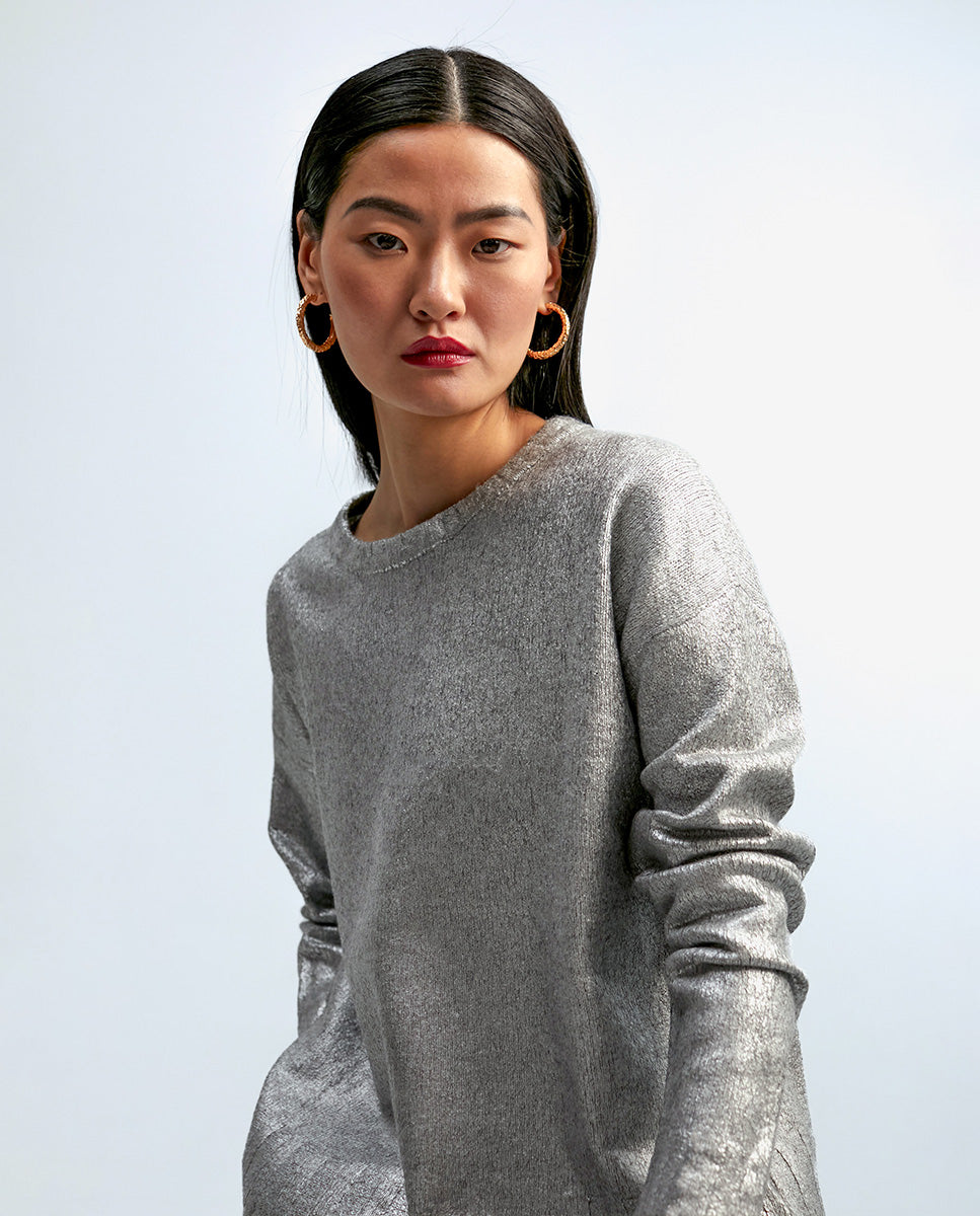 Laminated sweater