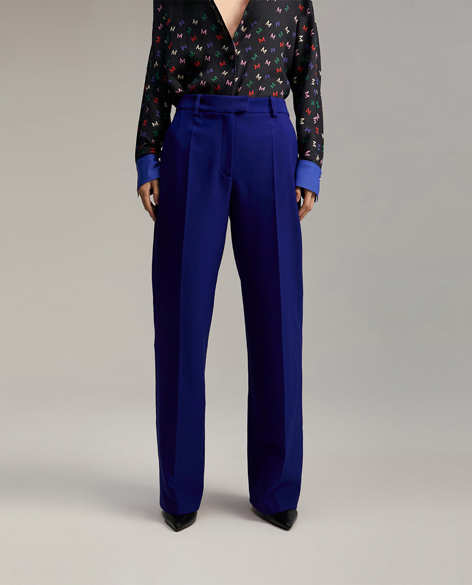 Straight fit suit trousers
