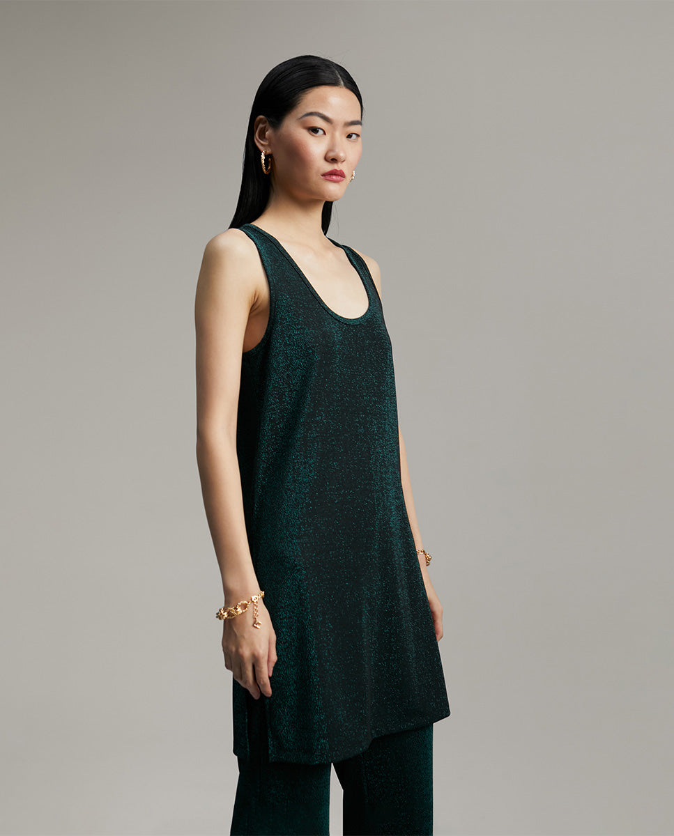 Long shimmer top