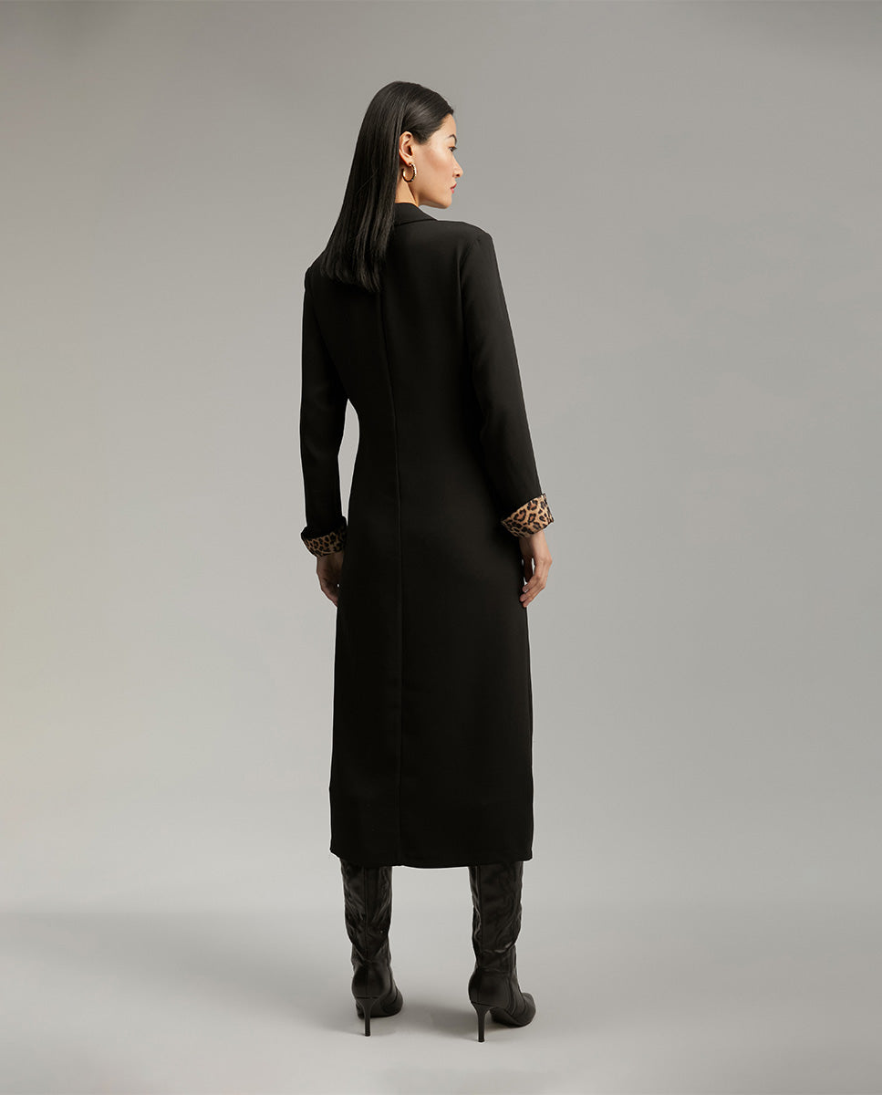 Knotted midi dress