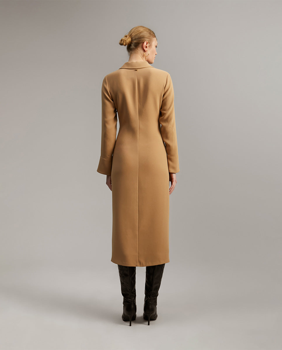 Knotted midi dress