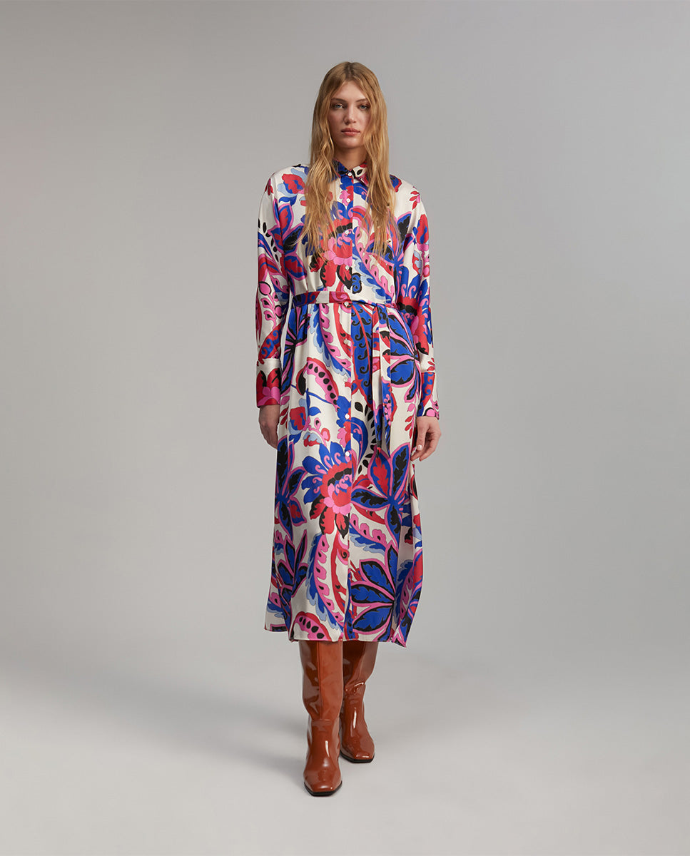 Paisley print dress