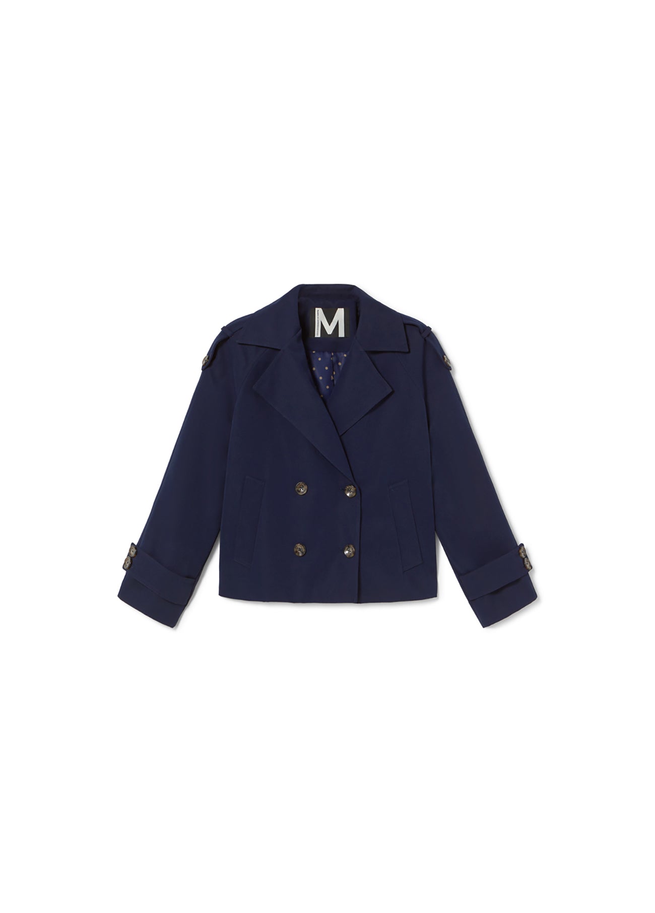 Short Sarga Double-Breasted Trench