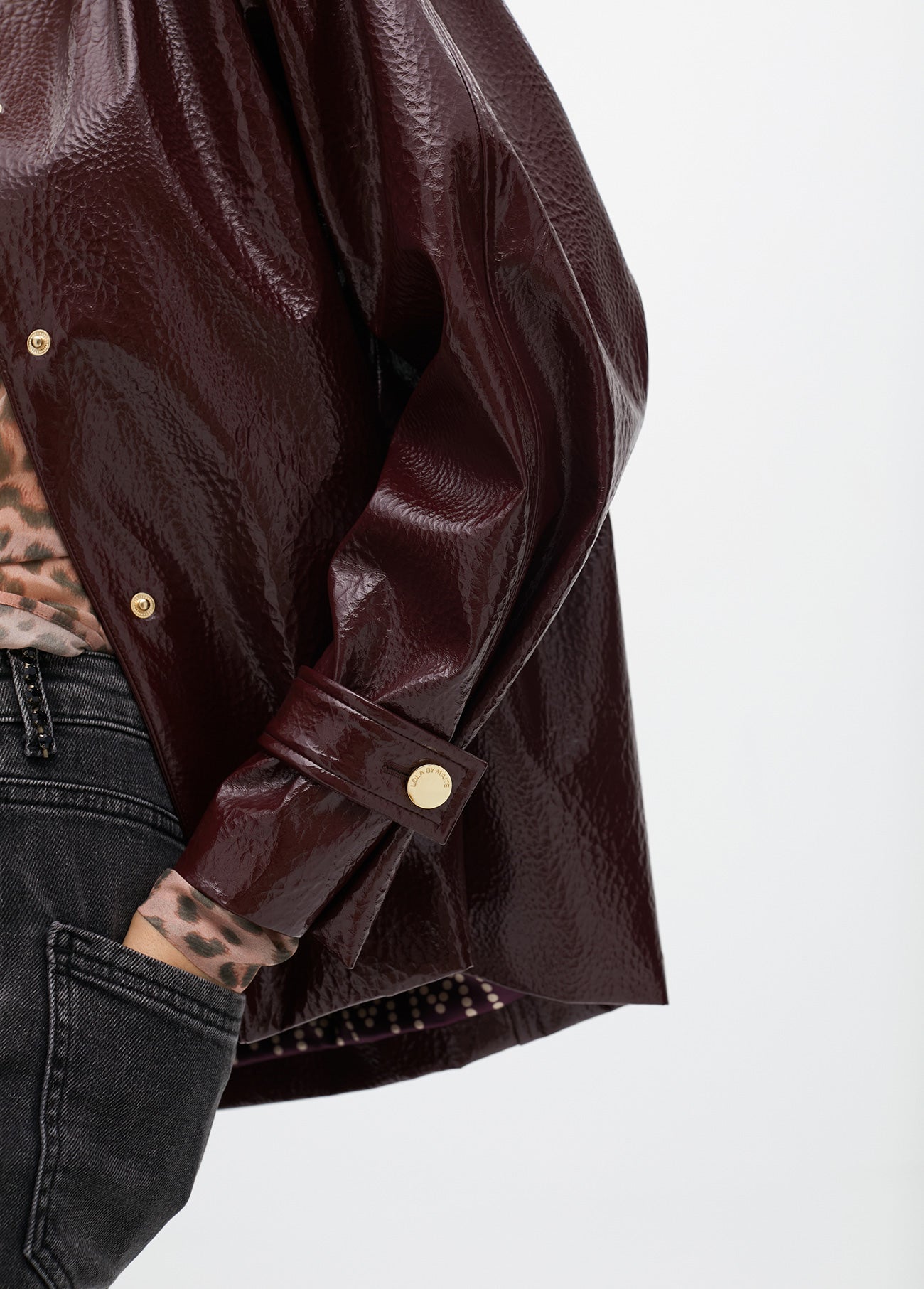 Patent Effect Straight Jacket