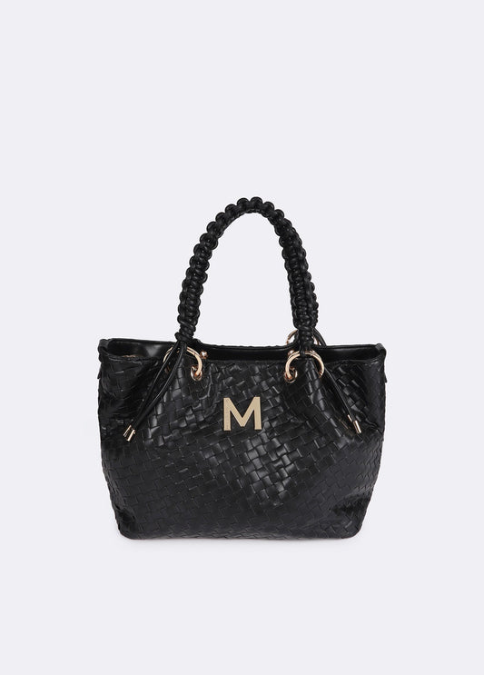Braided Faux Leather Shopper