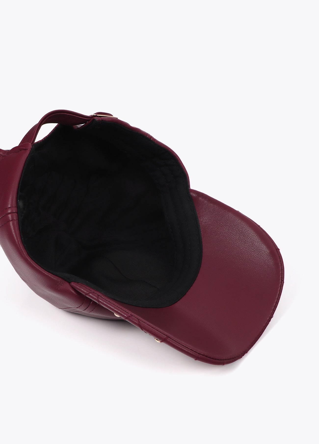Leather Effect Cap with Stud Details