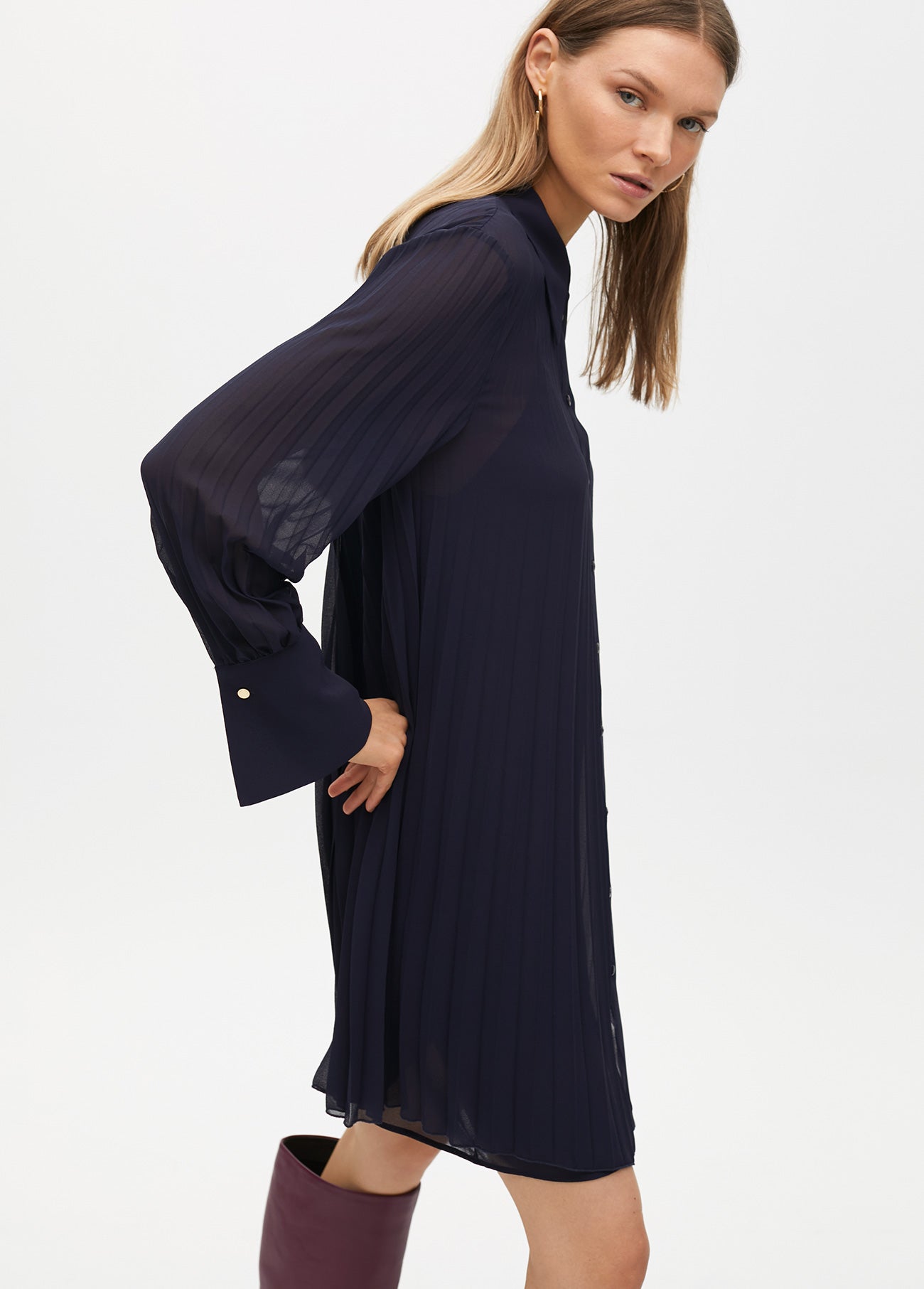 Short Pleated Dress