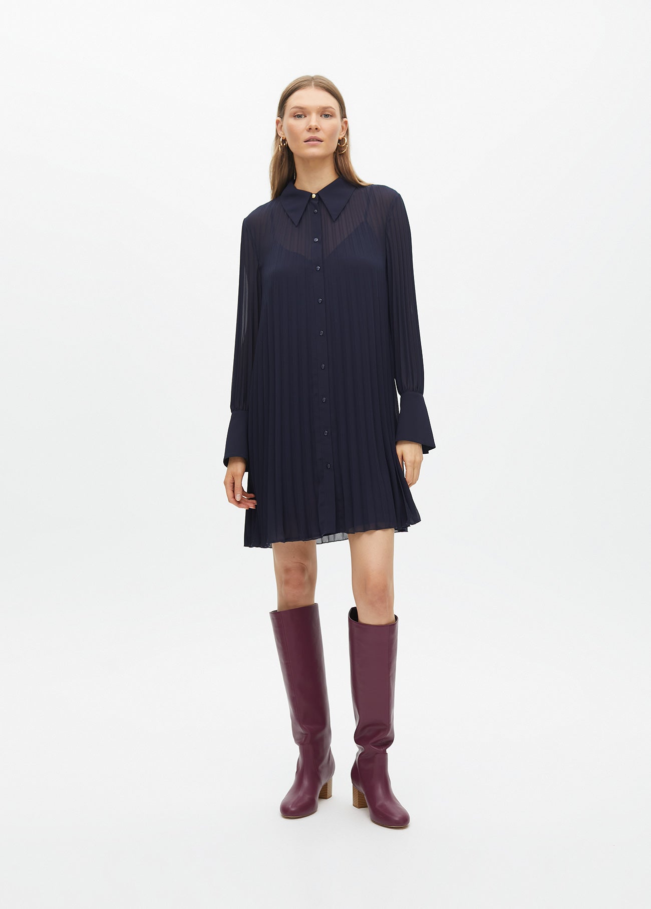 Short Pleated Dress