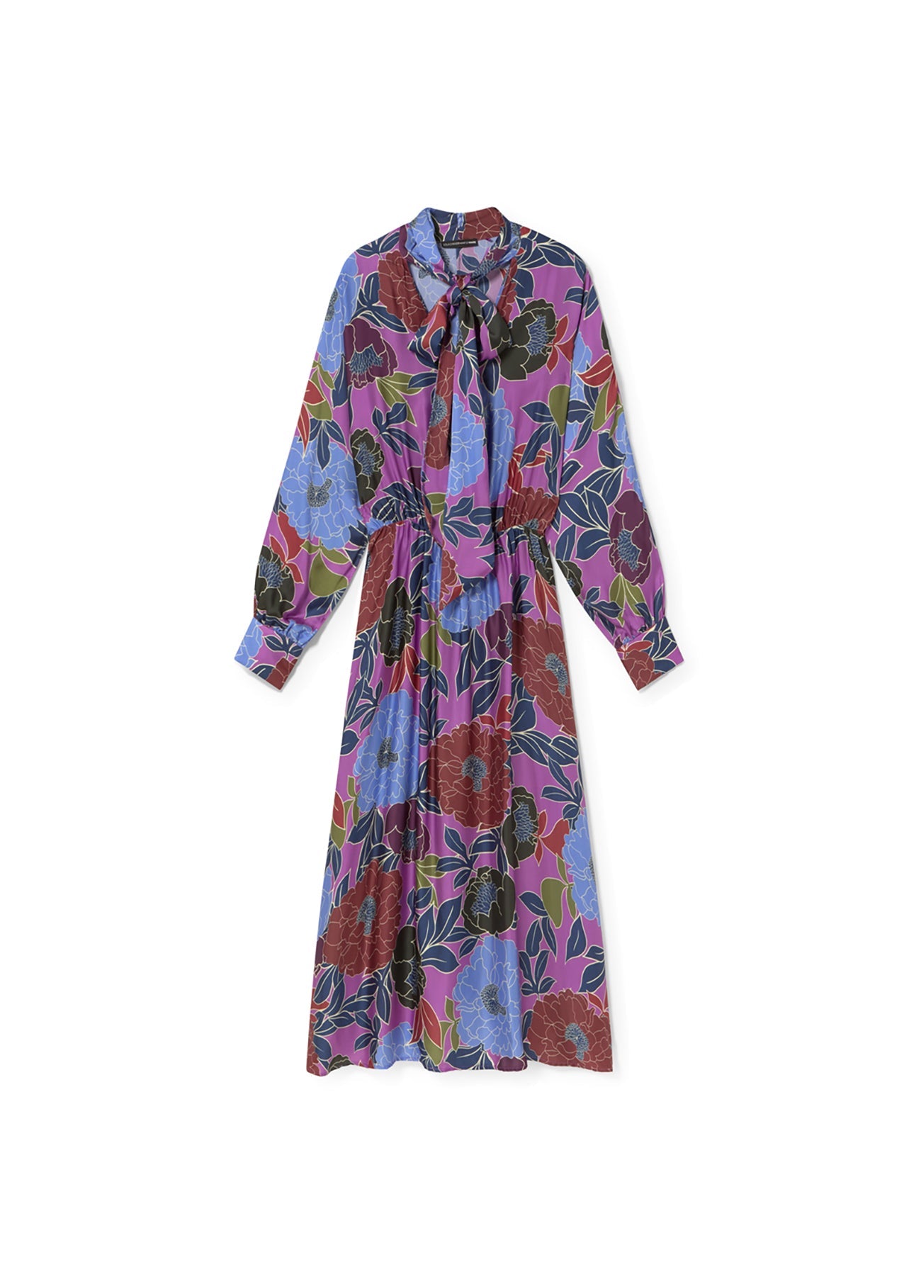 Long Floral Print Dress