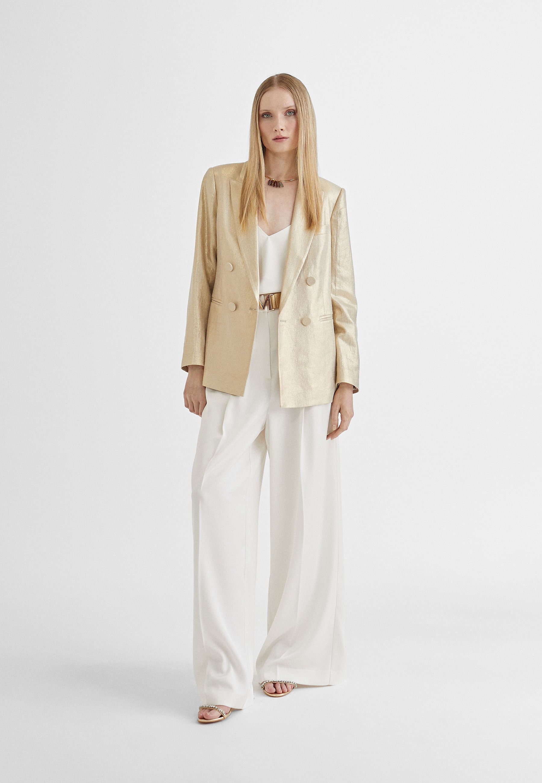 MS2402008-Gold-Golden blazer