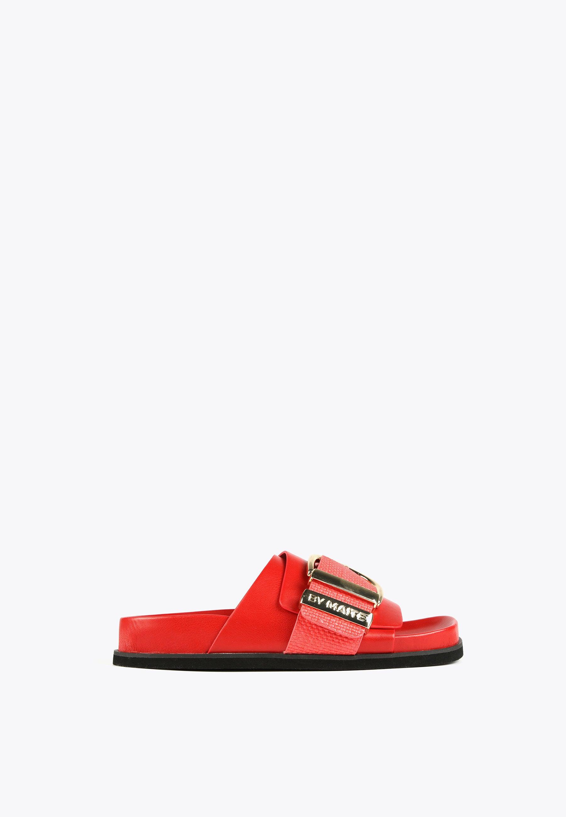 MS2405002-Red-Flat sandals