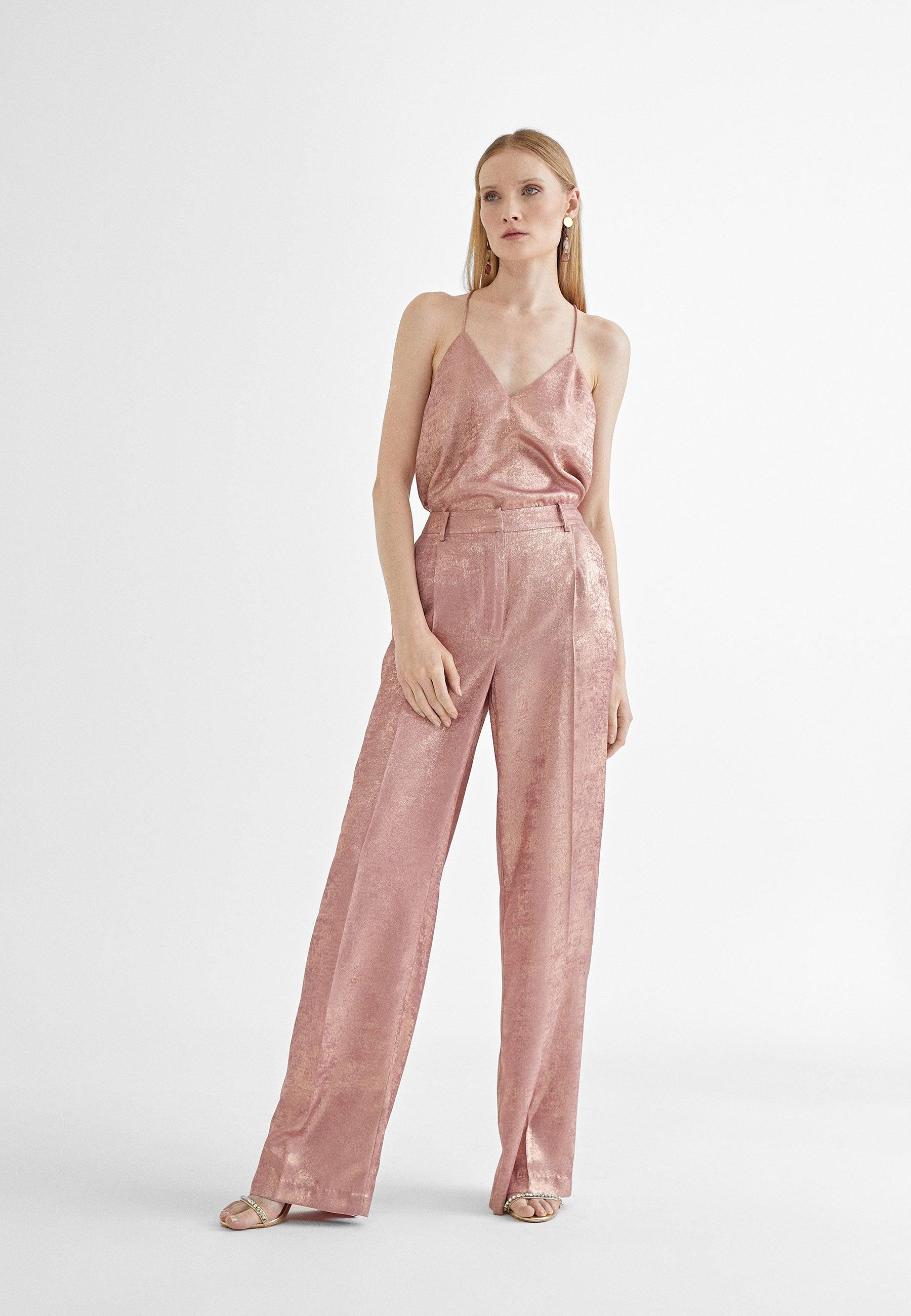 MS2415022-Pink-Camisole top with a V-neckline