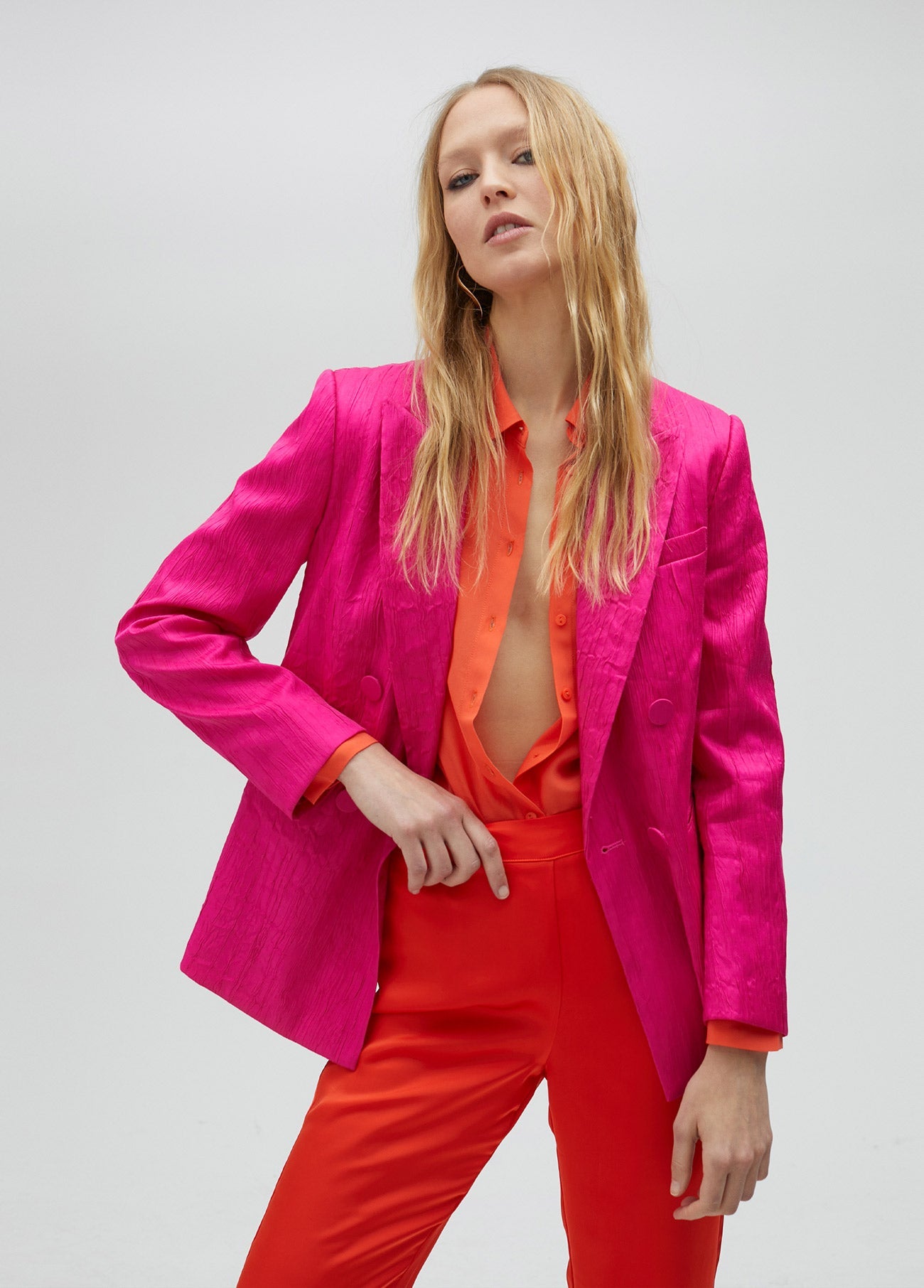 Rough textured blazer