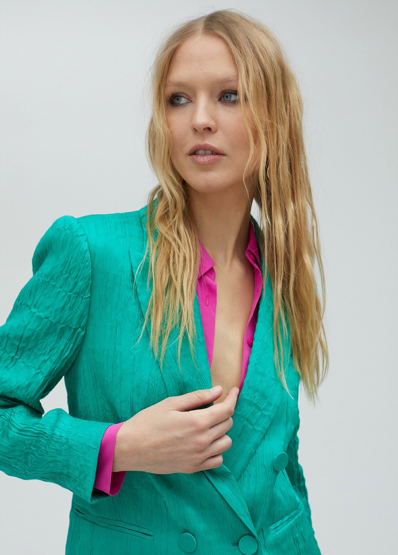 Rough textured blazer