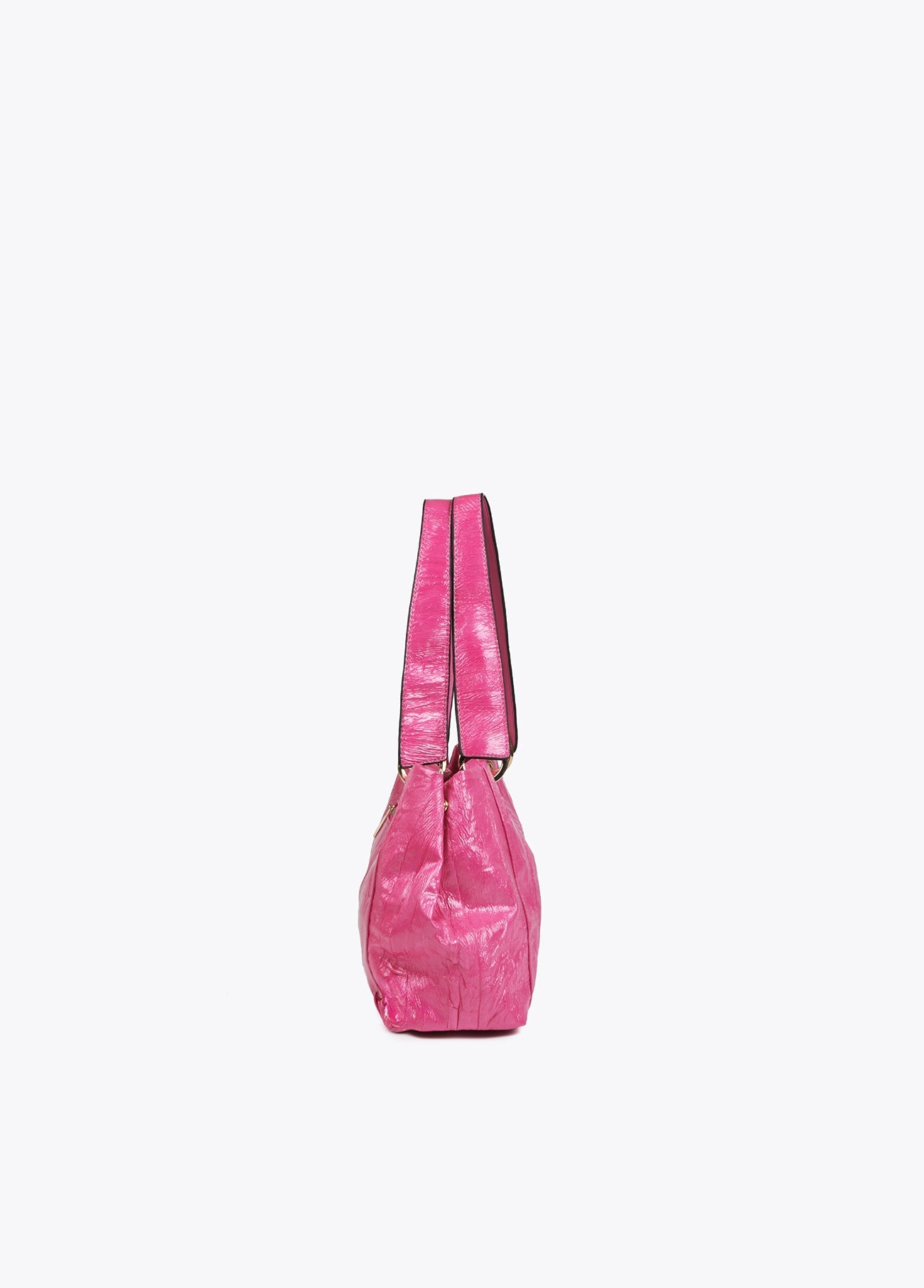 Textured faux leather crossbody bag