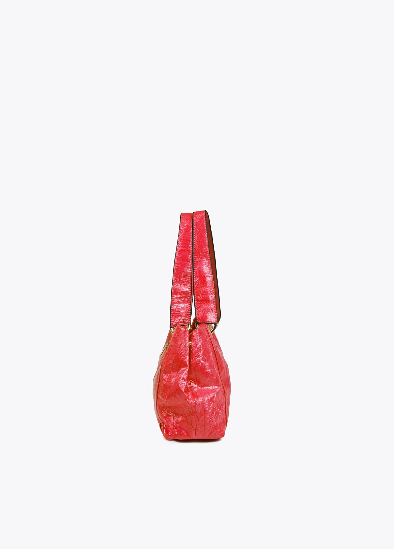 Textured faux leather crossbody bag