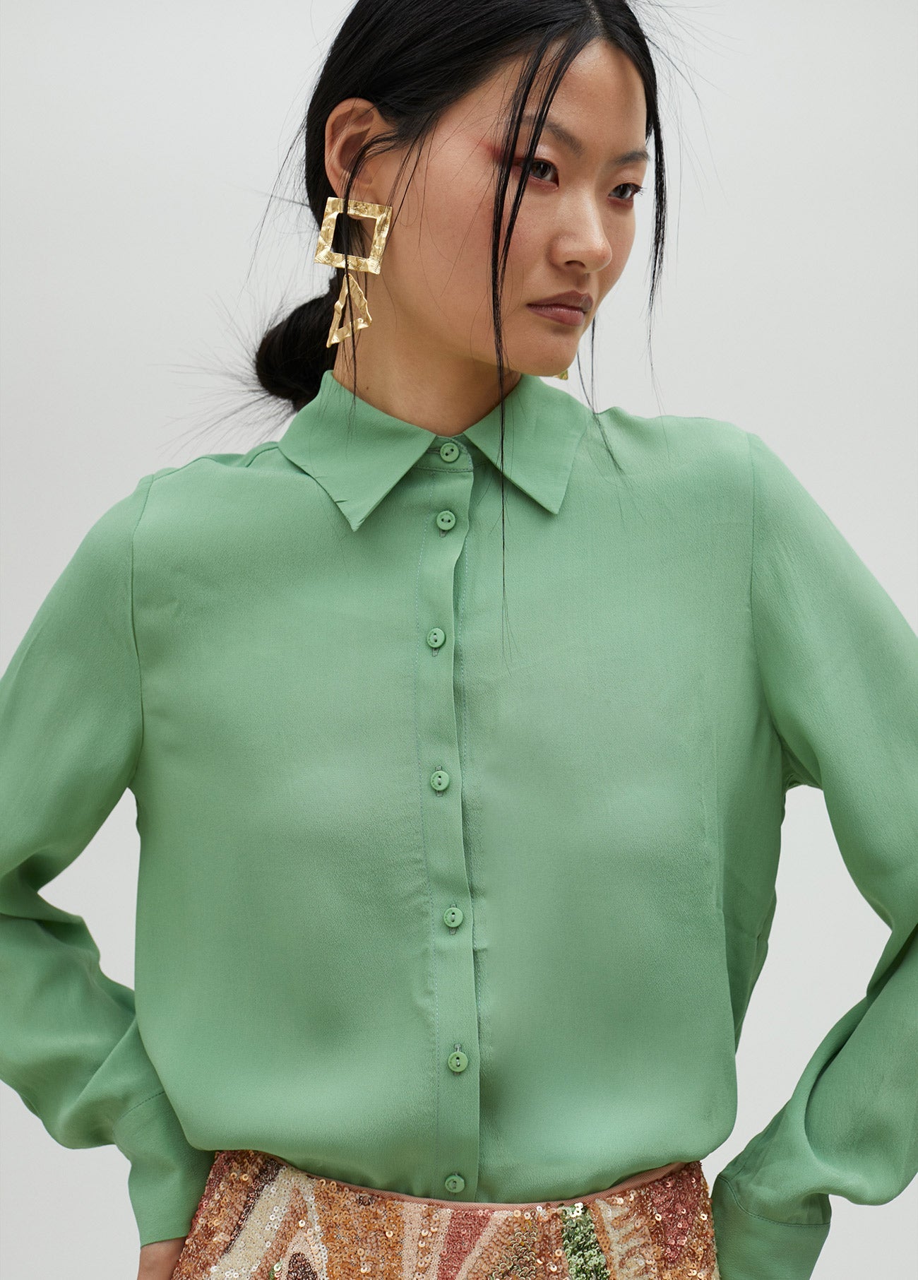 Basic silk shirt