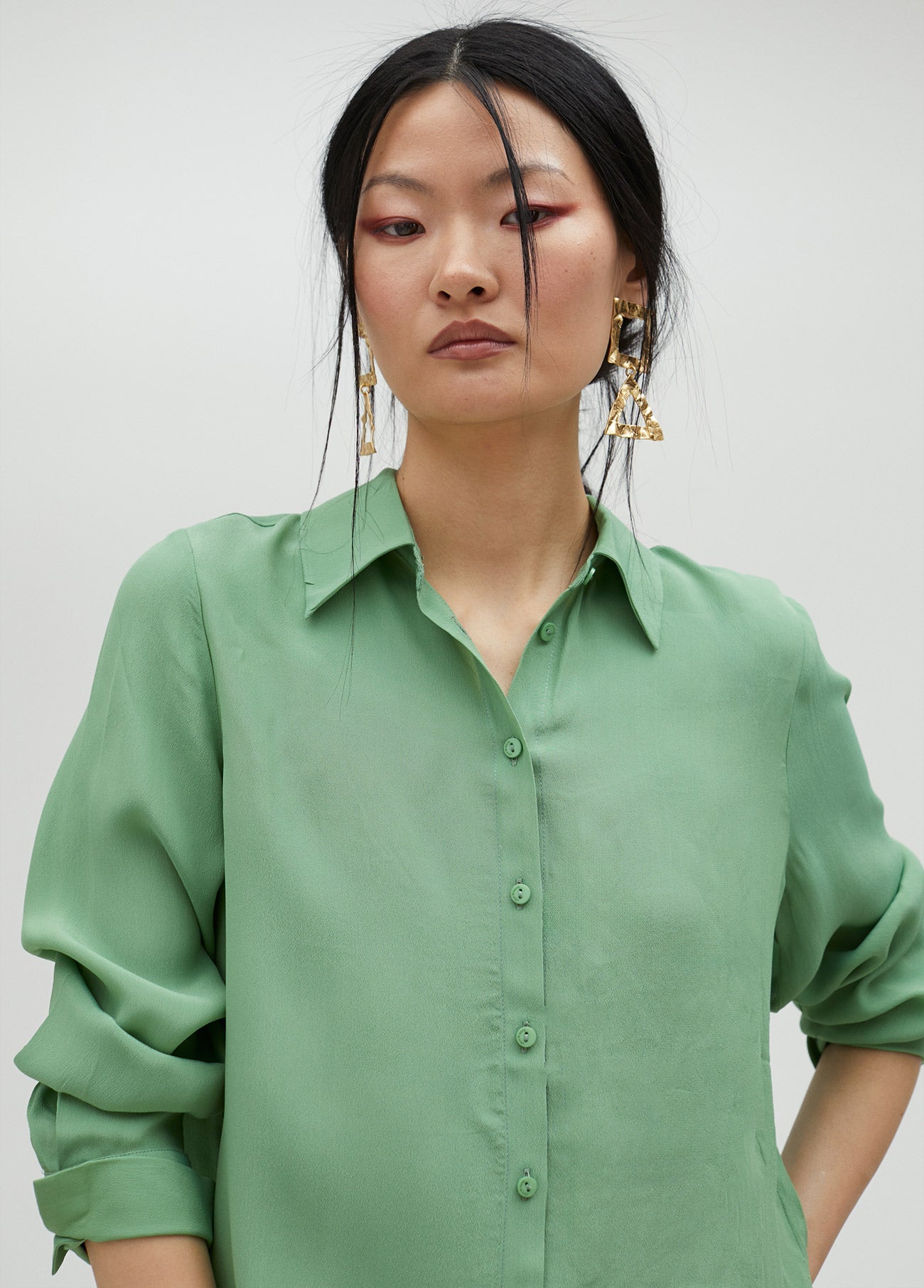 Basic silk shirt